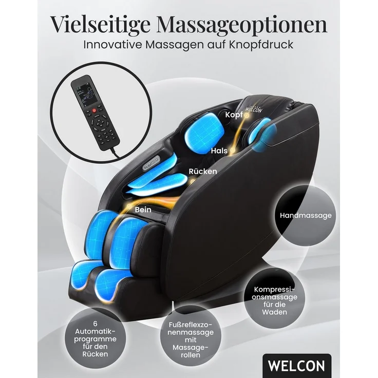 WELCON Massagesessel Massagesessel WELCON PRESTIGE II mit Wärmefunktion – Bild 3