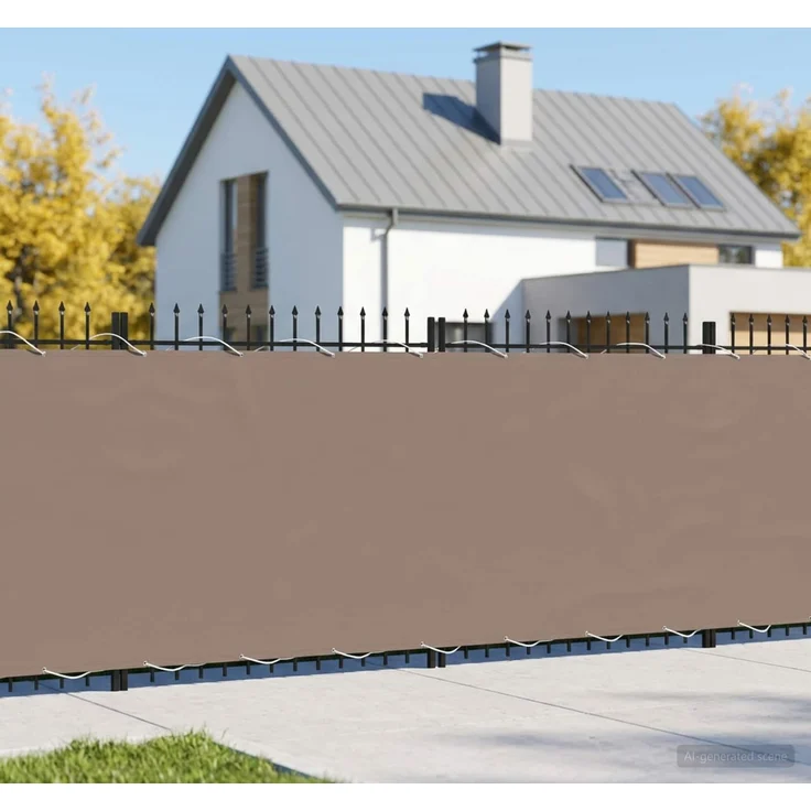 vidaXL Balkon Sichtschutz 200 x 1000 cm Stoff mit PU-Beschichtung 42036541 – Bild 1