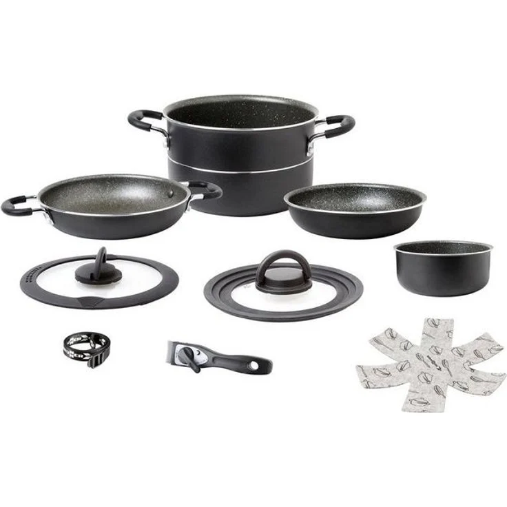 BRUNNER Topf-Set Alu Koch Set Pirate Ø24 Camping Outdoor, Koch Geschirr Küche Topf Pfanne – Bild 4