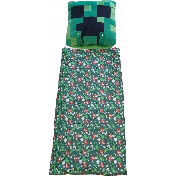 Minecraft Kinderschlafsack 130 × 60 cm mit Reißverschluss – Bild 1