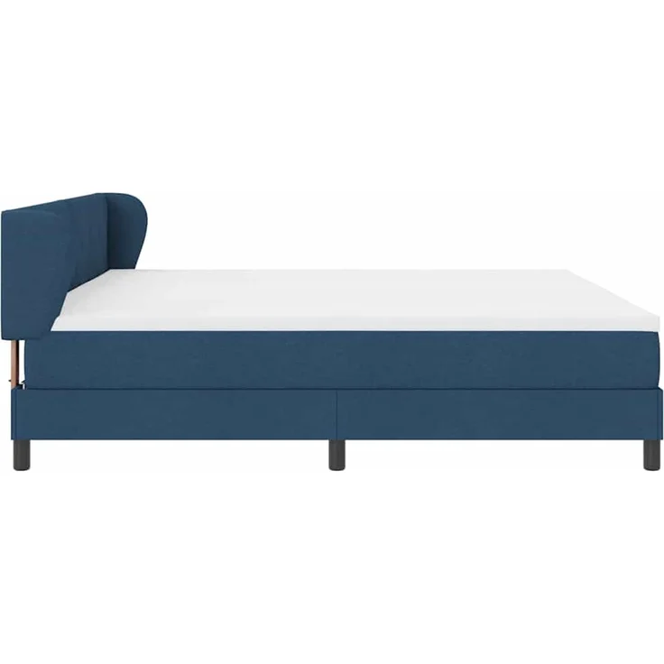 vidaXL Boxspringbett mit Kopfteil Blau 200 x 200 cm Stoff 3340114 – Bild 8