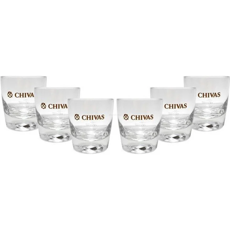 Chivas Tumbler Glas Gläserset - 6x Gläser 2/4cl geeicht – Bild 1