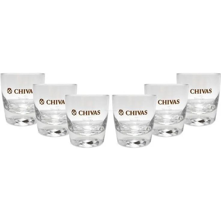 Chivas Tumbler Glas Gläserset - 6x Gläser 2/4cl geeicht