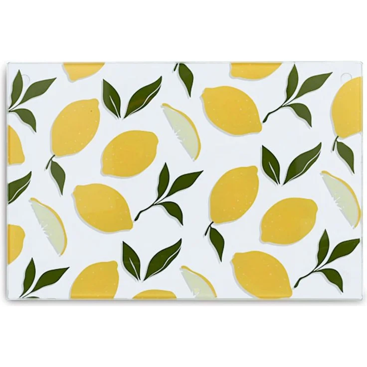 ZELLER 26336 Glasschneideplatte LEMON aus Sicherheitsglas, ca. 30 x 20 cm – Bild 2
