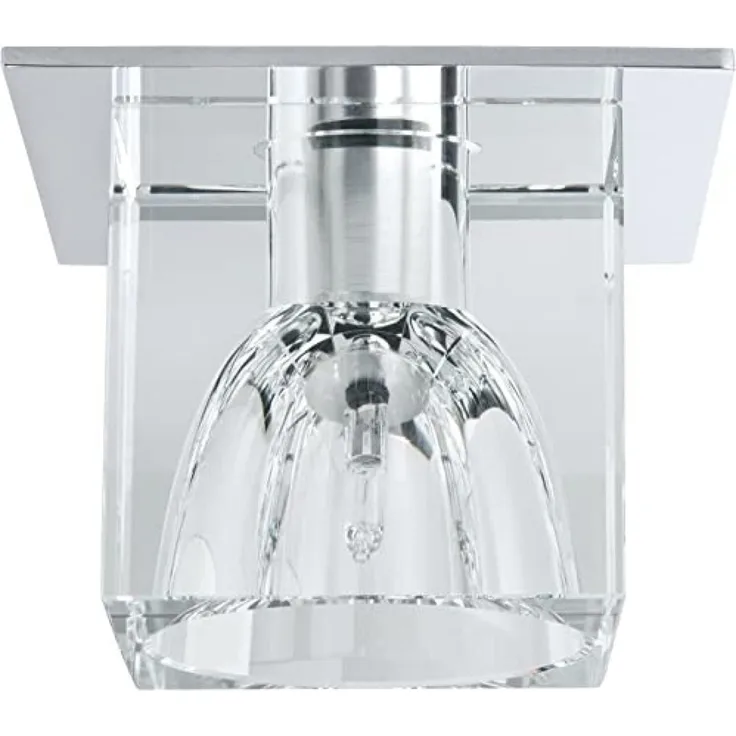 Paulmann Quality Einbauleuchten Set Glassy Cube 3x10W 60VA 230/12V G4 83/83mm Klar/Chrom Glas/Metall3399