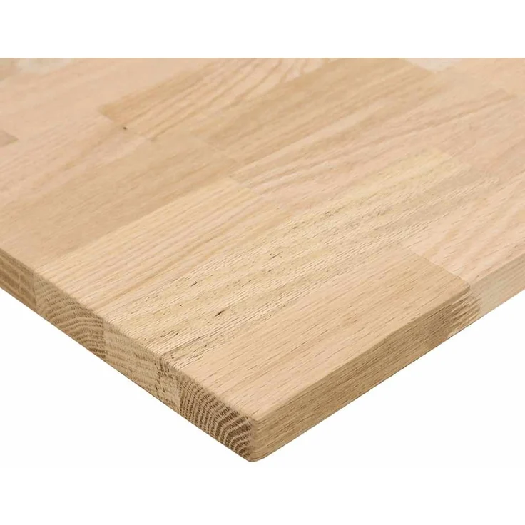 vidaXL Schreibtischplatte Unbehandelt 100x80x2,5 cm Massivholz Eiche 4009016 – Bild 7