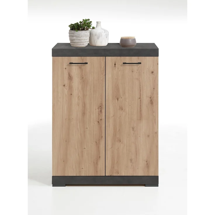 Kommode >BRISTOL 1 XL< in Matera-Artisan Eiche - 80x89,9x49,9cm (BxHxT) – Bild 2