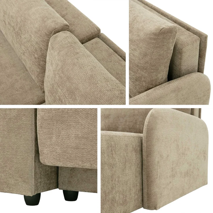 Mirjan24 Ecksofa Nirez (Farbe: Lumo 55), 88 x 160 x 233 cm – Bild 7