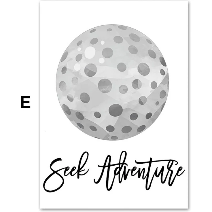 Poster Kinder Sportbälle Fußball Basketball Baseball Football Golfball und Eishockeypuck als Deko Print ohne Rahmen - E / 70x100cm