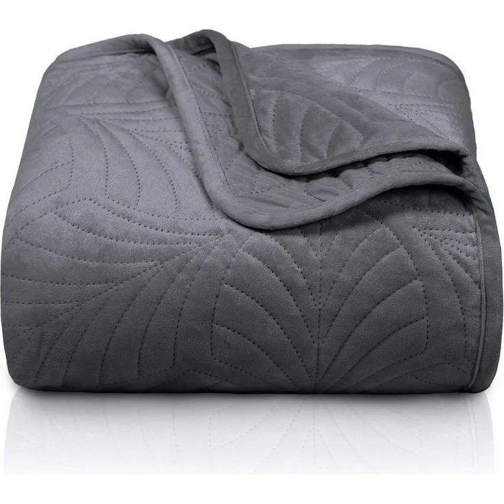 Gräfenstayn Tagesdecke Gräfenstayn Premium Tagesdecke mit nahtloser Steppung & Blatt-Design, Gräfenstayn Premium Tagesdecke mit nahtloser Steppung & Blatt-Design – Bild 1