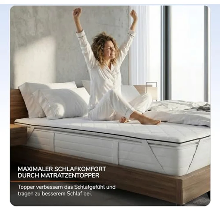 MSS e.K, Topper Komfortschaum Matratzentopper, 6 cm hoch, Komfortschaum, Made in Germany, Waschbar bei 60°C – Bild 6