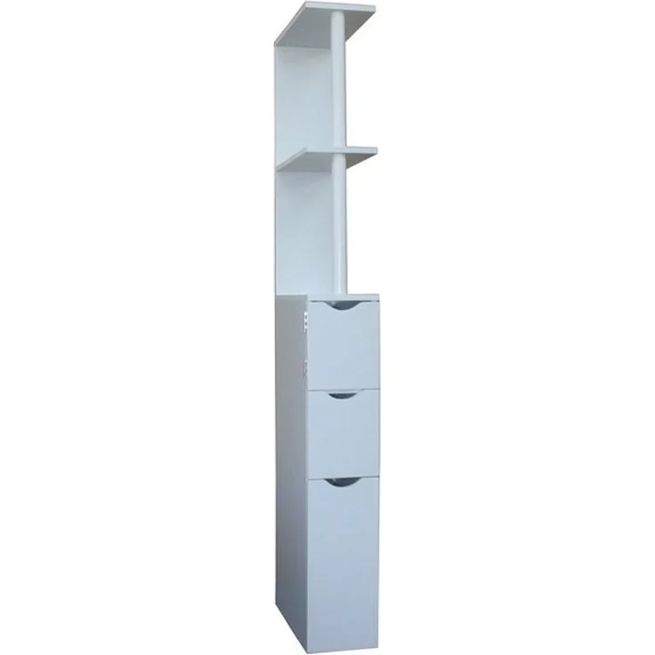 HTI-Living Raumteilerregal Raumteilerregal 136 cm Thekla Weiß, Stück 1-tlg, Beistellschrank Nischenregal – Bild 4