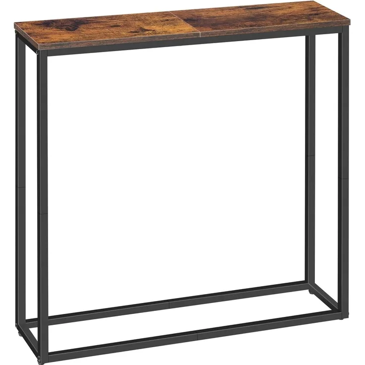 Hoobro BEISTELLTISCH Braun Kleiner Ausstellungstisch (H 76 x T 20 x B 75 cm)