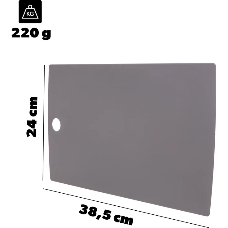 KADAX Soleto Schneidebrett 38,5x24cm Grau – Bild 2