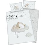 baby best Kinderbettwäsche mit Wendemotiv 100x135 cm weiß