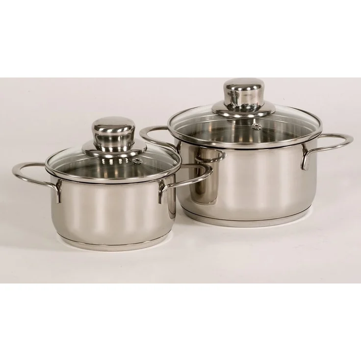 Krüger Topf-Set Saturn, Edelstahl (Set, 2-tlg, 1x Fleischtopf Ø 12 cm, 1x Fleischtopf Ø 14 cm, je mit Deckel), für Induktions-Kochfelder geeignet – Bild 5