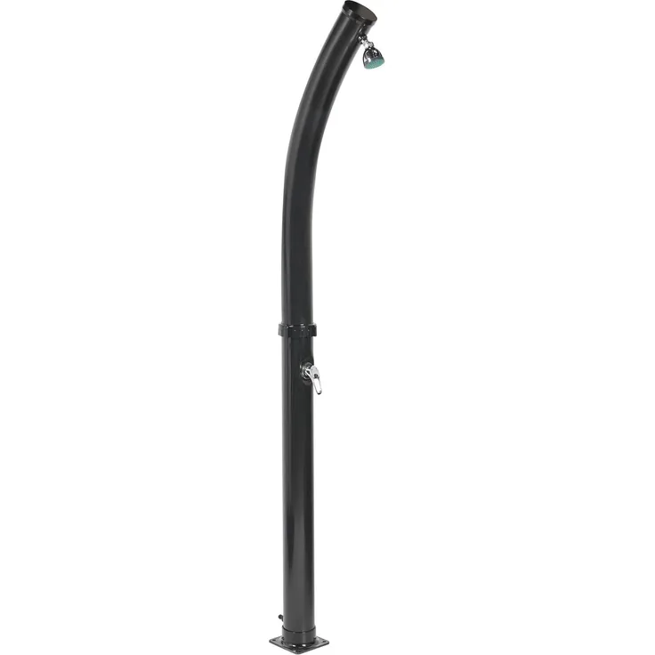 Freistehende solarbetriebene Gartendusche ENGABAO Schwarz