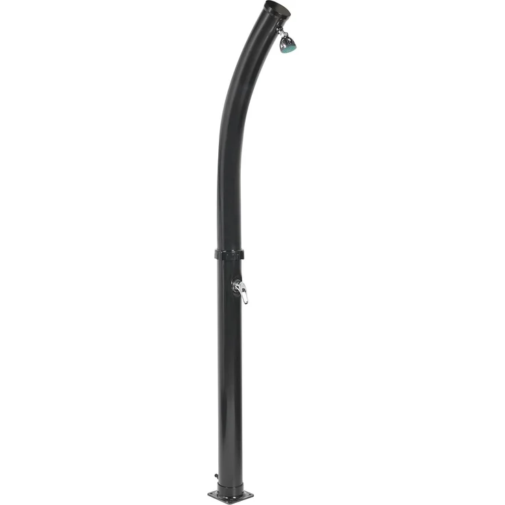Freistehende solarbetriebene Gartendusche ENGABAO Schwarz – Bild 1