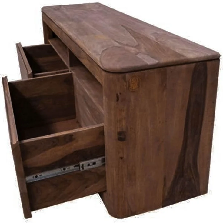 TV-Board Sheesham 130x40x58 smoked cherry gebeizt TORONTO #119 – Bild 6