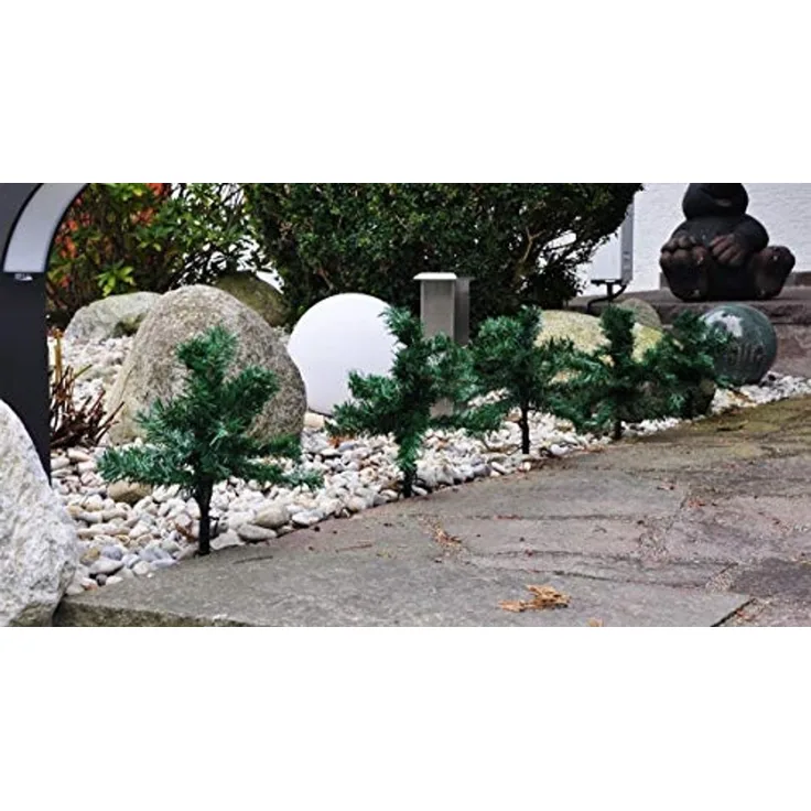 LED-Tannenbäume 5er-Set je 12 ww LED, 25cm h IP44
