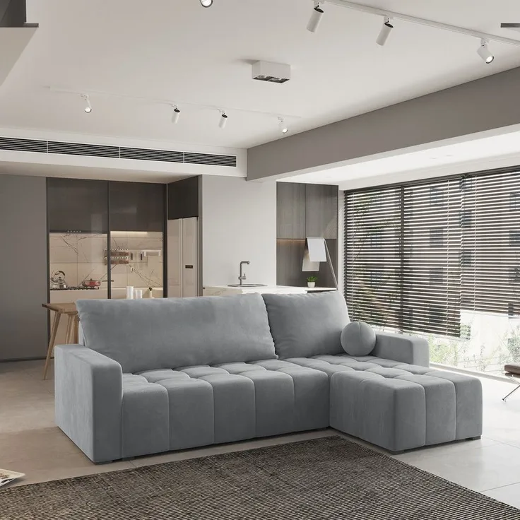 Masseno Ecksofa VOLIRA mit Schlaffunktion L-Form, Sofa mit Bettkasten