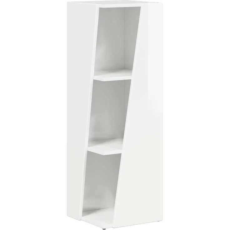 vidaXL Seitenregal Hochglanz Weiß 33 x 32 x 100,5 cm Holzwerkstoff 892421 – Bild 2