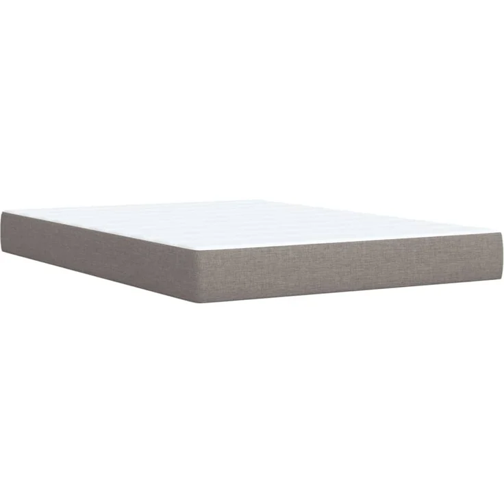 vidaXL Boxspringbett mit Matratze Taupe 160x200 cm Stoff 3289804 – Bild 10