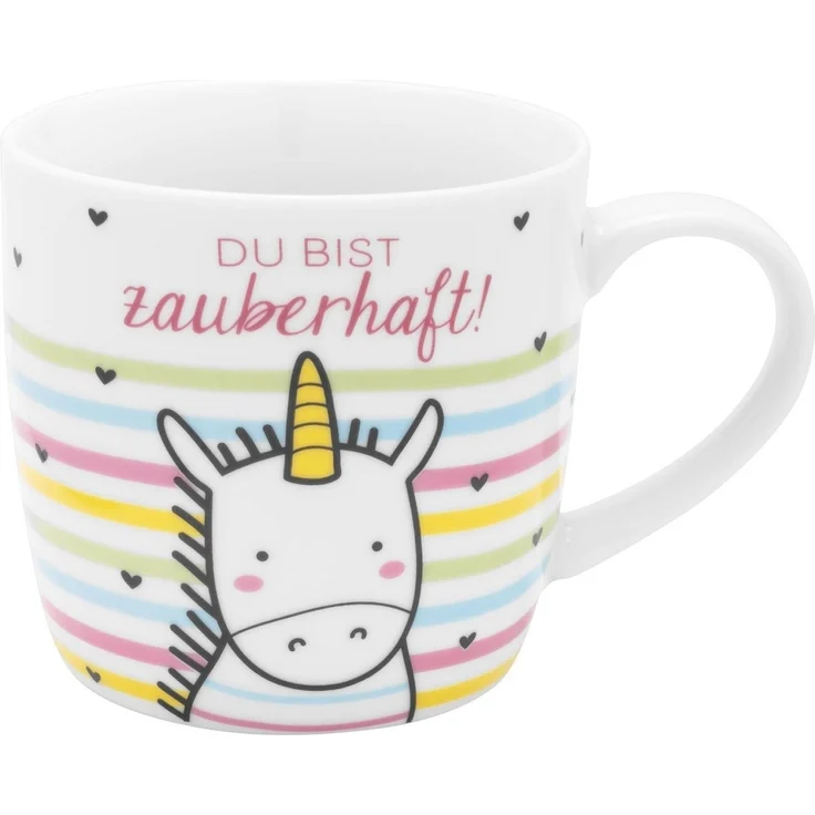 Tasse Becher Milch Kakaotasse Sheepworld Geschenk Kinder GRUSS &CO Einhorn 48267