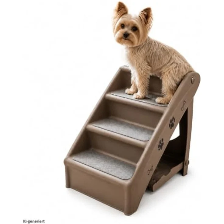 HTI-Living Hundezwinger Pet Treppe für Hunde und Katzen mit Anti Rutsch Belag – Bild 2