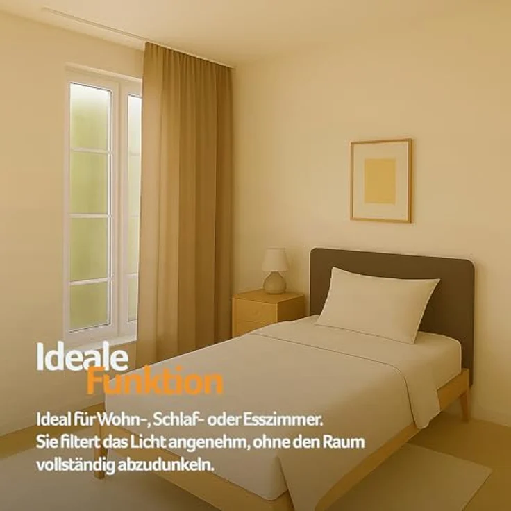 Bestlivings Vorhang "Ellen" mit Universalband (1 St), Kräuselband, blickdicht, Mikrofaser satinähnlich, einfarbig, waschbar bei 30°C, meist bügelfrei – Bild 8