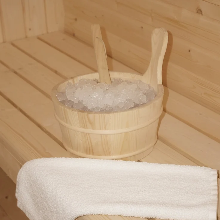 HOME DELUXE Outdoor Sauna CUBE L - 194 x 180 cm für 4 Personen – Bild 11