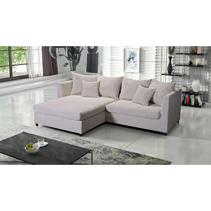 Sofa Couch Ecksofa Eckcouch Wohnlandschaft Pam 1 Cord Bezug