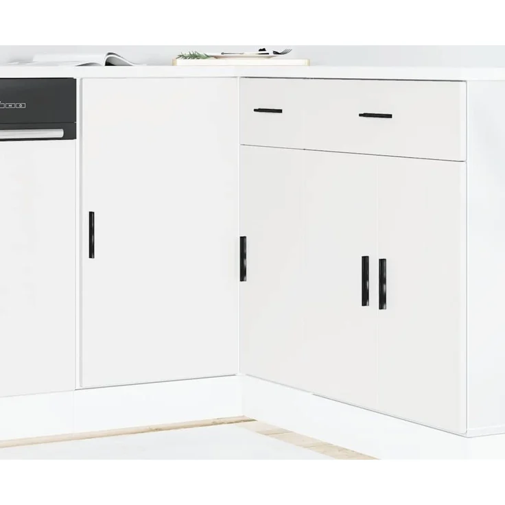 vidaXL Küchenunterschrank Lyon Weiß Holzwerkstoff 854289 – Bild 1