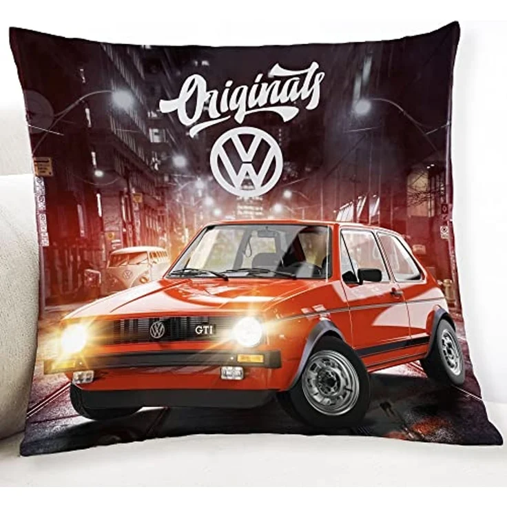 BERONAGE Dekokissen VW Volkswagen Golf GTI 40 x 40 cm Kissen passend zur Bettwäsche 088 – Bild 2