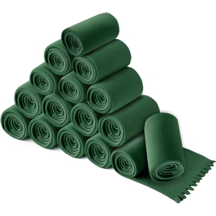wometo Fleecedecke Wave, Grün, 120x160 cm, Oeko-Tex®, leicht und pflegeleicht, ideal für Sofa, Auto und Outdoor – Bild 1