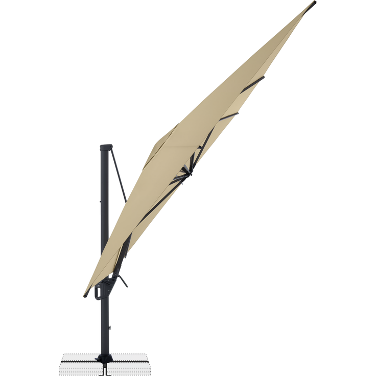 Doppler Sonnenschirm / Ampelschirm "LIFE 300 x 400 Side", sand, 300 x 400 cm – Bild 5