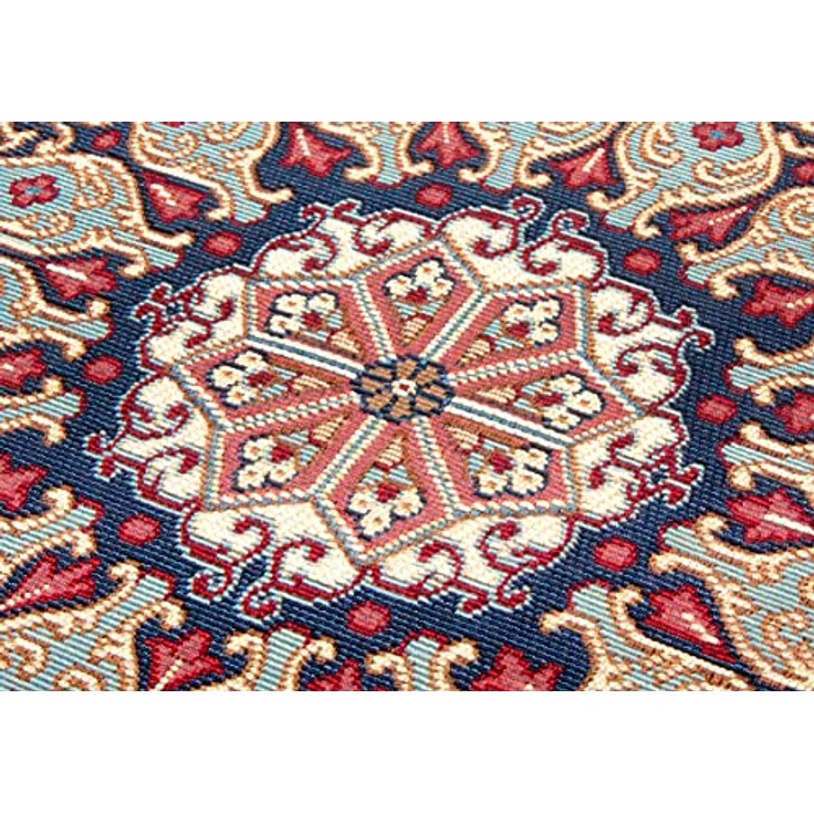 Hanse Home Kadi In- & Outdoor Teppich Orientalisch – Orient Flachgewebe, Orientalisches Design Klassisch, ÖKO-TEX Wetterfest & UV-beständig für Balkon, Terrasse, Garten – Rot Blau, 120x180 cm – Bild 8