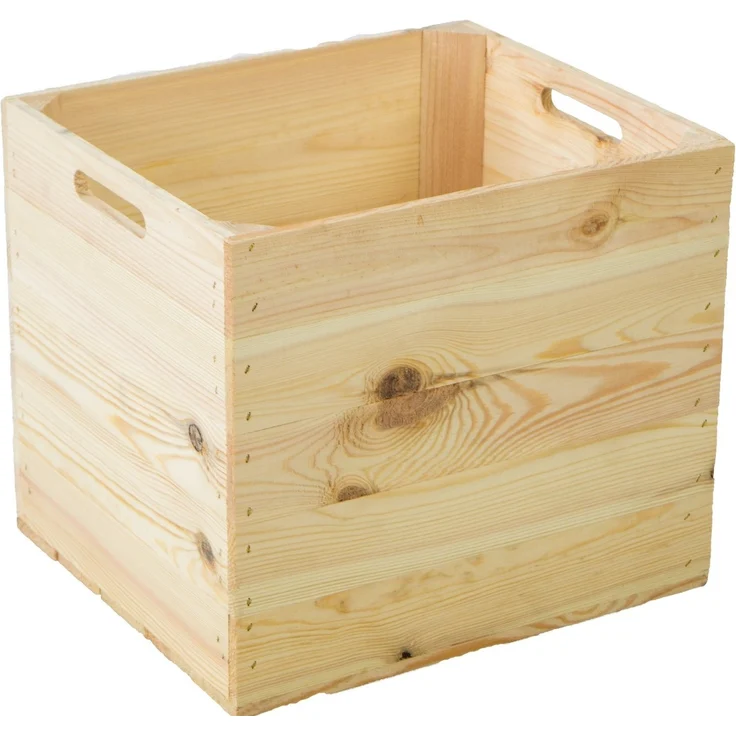 Kistenkolli Altes Land Allzweckkiste 3er set Holzkiste Natur passend für Kallax und Expeditregale Kallaxkis (Spar-Set, 3er Set) – Bild 2