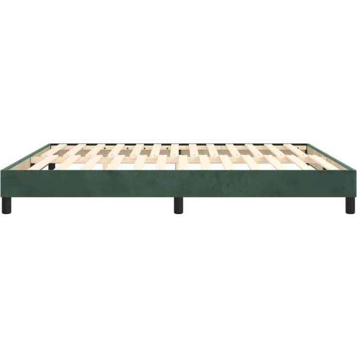 vidaXL Boxspringbettgestell Dunkelgrün 180x200 cm Samt 3120787 – Bild 6