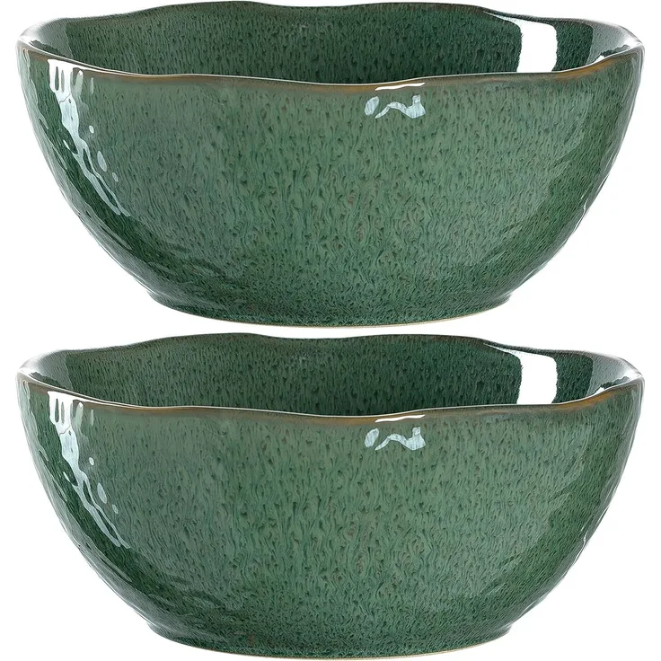 Leonardo MATERA Keramikschale 24 cm grün 2er Set