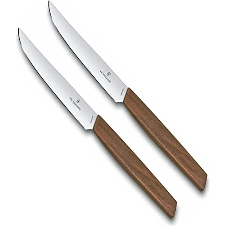 Victorinox Swiss Modern Steakmesser-Set 2-teilig 12cm Nussb. Geschenkv.