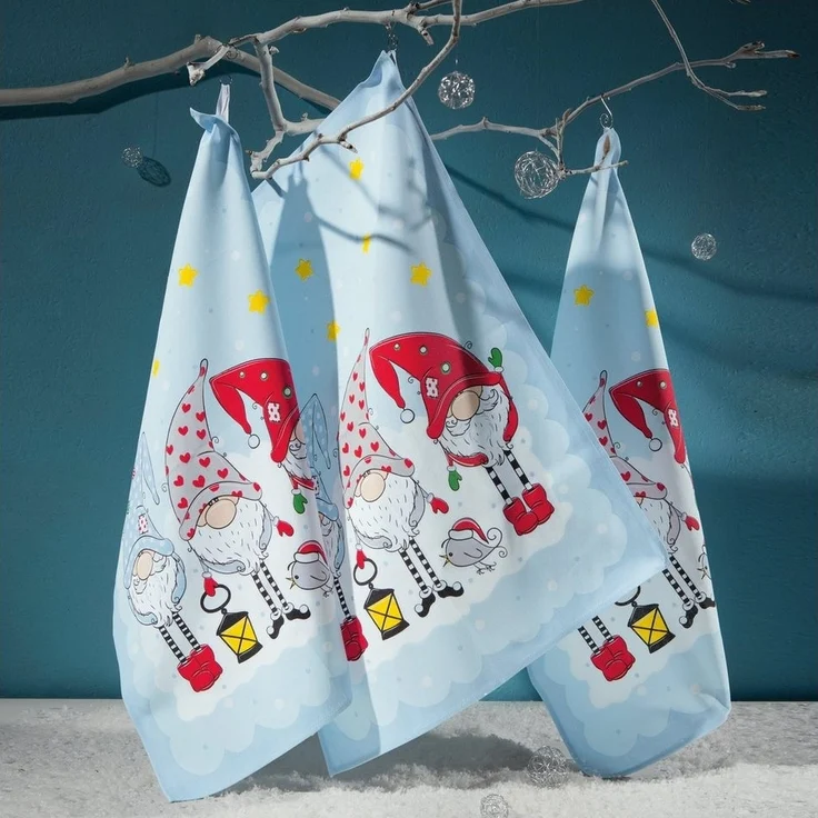 Erwin Müller Geschirrtuch Geschirrtuch 3er-Pack, Baumwolle Motiv – Bild 3