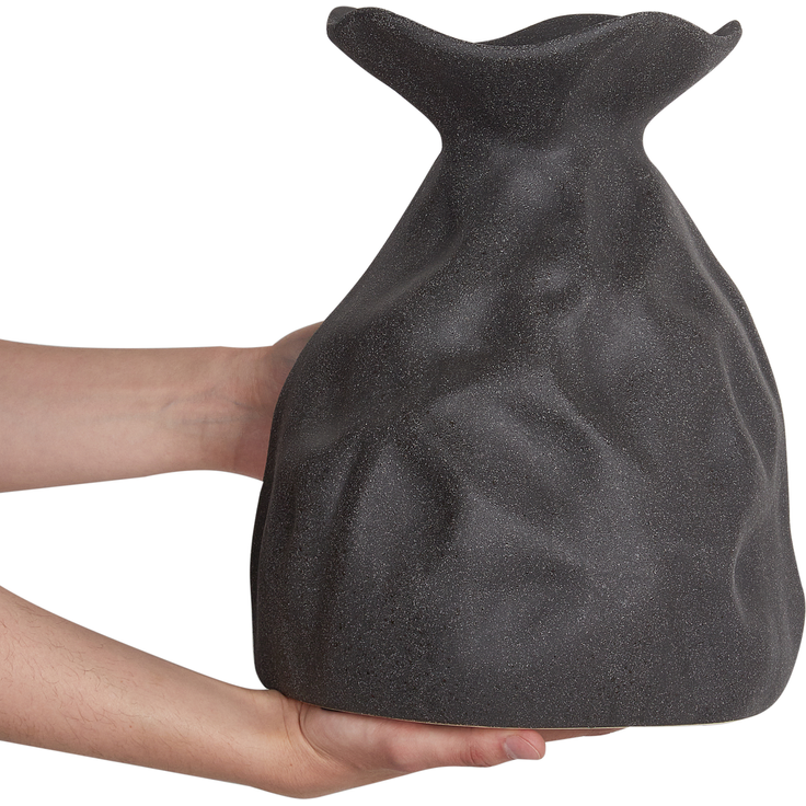 Blumenvase COONTAIL Steinzeug 31 cm Schwarz – Bild 4