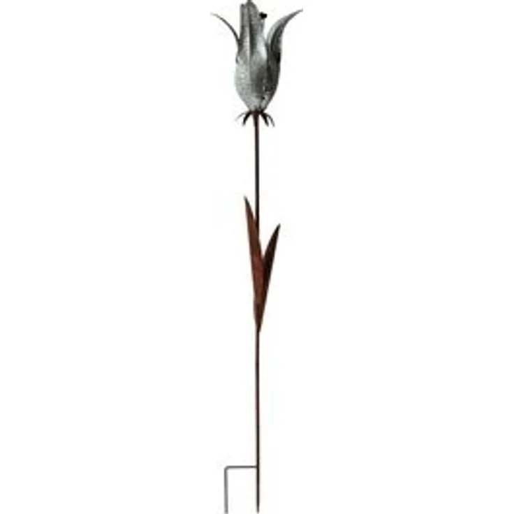 HTI-Living Gartenstecker Blumenstecker Rostoptik Blüte Celia (Stück, 1-St, 1 Blumenstecker) Gartenstecker Dekostab floral Metall – Bild 4