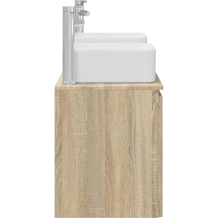 vidaXL Badezimmerschrank-Set 3 stk. Sonoma-Eiche 135 x 35 x 80 cm 3405659 – Bild 7