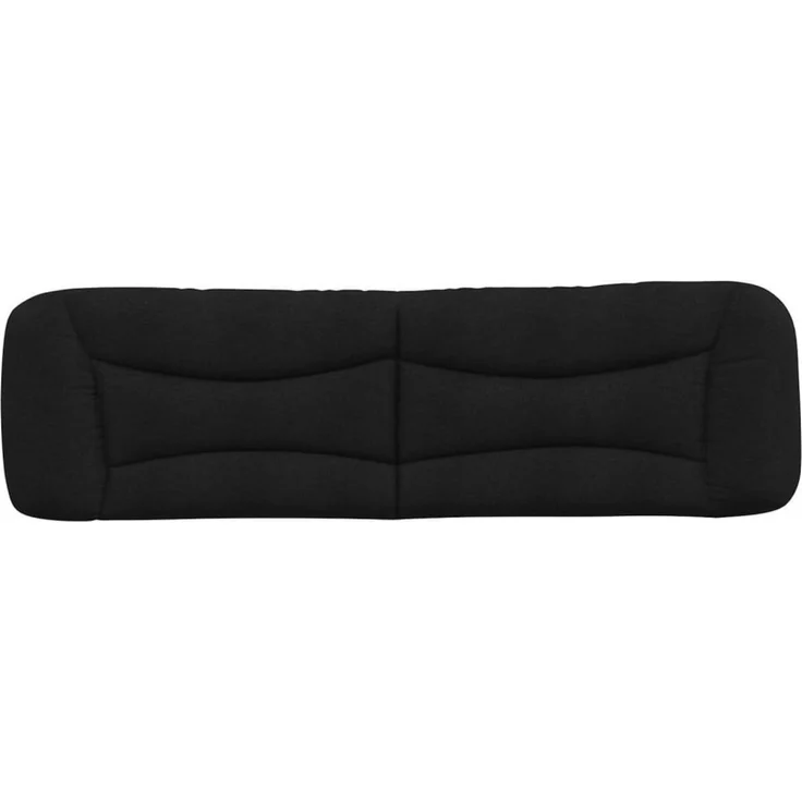 vidaXL Bett Kopfteil-Kissen "Hvar" Schwarz 180 cm Stoff (1-tlg) – Bild 3