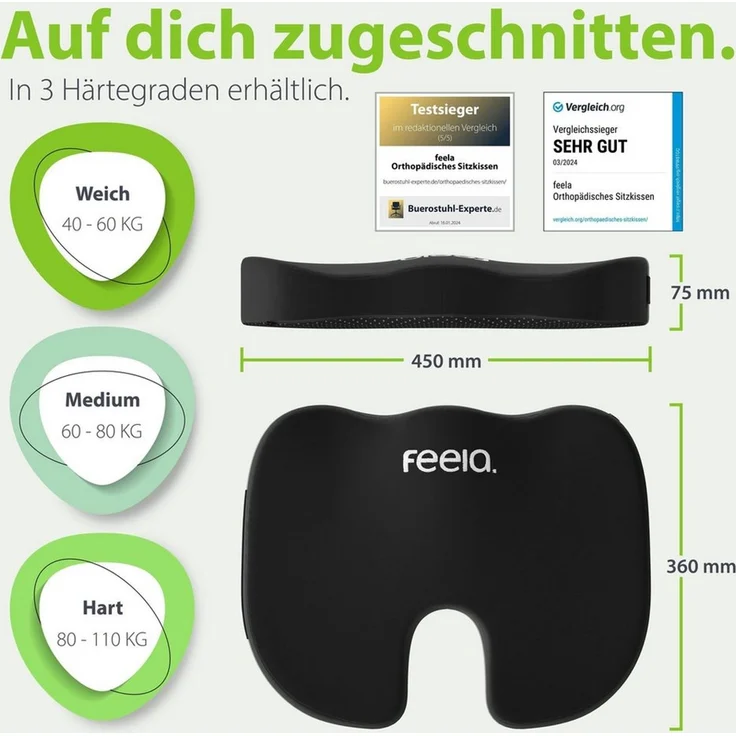 feela Sitzkissen 202 101, Orthopädisches Sitzkissen – Bild 4