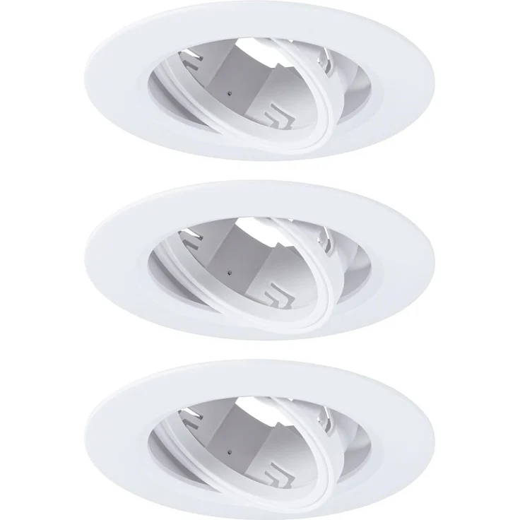 Paulmann LED Einbauleuchte 3er-Set weiß schwenkbar Ø 9 cm – Bild 1