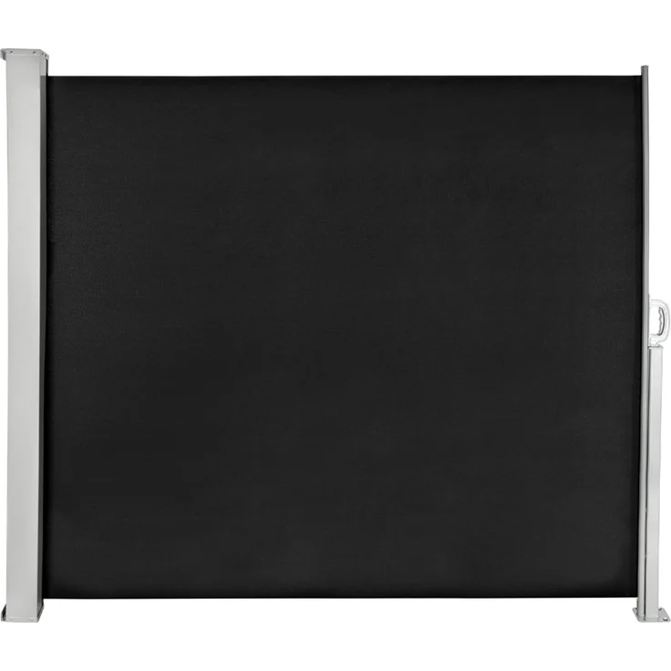 Seitenmarkise 180x300cm Schwarz Sichtschutz Sonnensegel Terrasse Ausziehbar – Bild 1