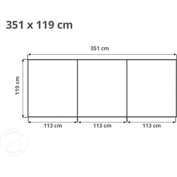 GFP Aluminium Hochbeet KINGSIZE DANIELA - 351 x 119 x 77 cm - Alu natur, Stecksystem, langlebig – Bild 5